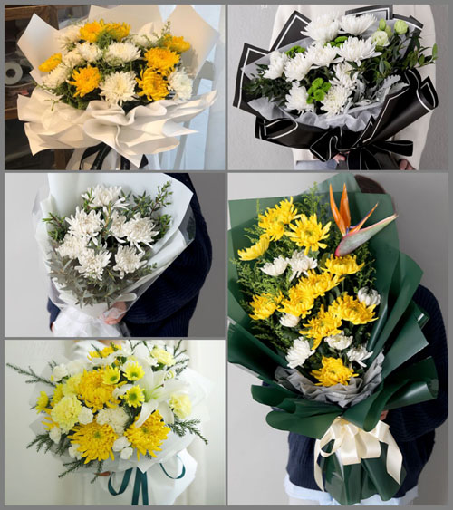 四川成都青白江区清泉镇白事花束代送